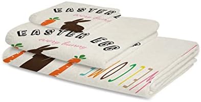 Chees D Zone Easter Bunny Carrot Bath Towel Set
