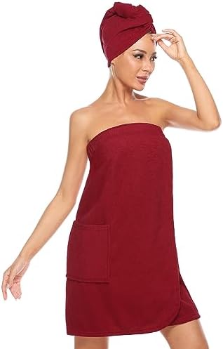 Orrpally Women Adjustable Bathrobe with Velcro Closure