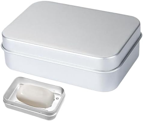 Stainless Steel Soap Dish with Secure Lid and Self-Draining Design