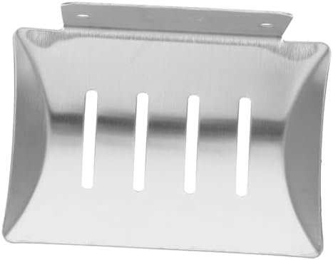 Luxshiny Wall-Mounted Soap Holder with Silver Design