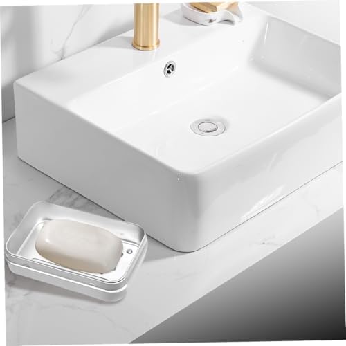 Stainless Steel Soap Dish with Secure Lid and Self-Draining Design
