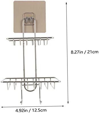 Modern Wall Mount Soap Holder Stainless Steel Double-Deck