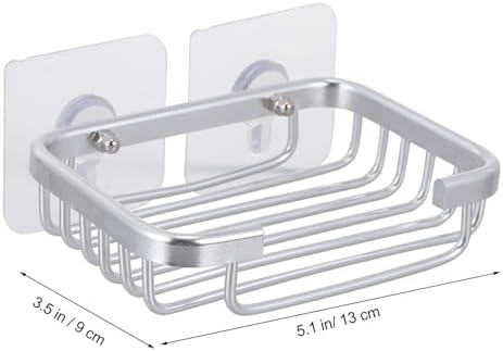 Kichvoe 1Set Single Soap Dish Holder for Bathroom Kitchen