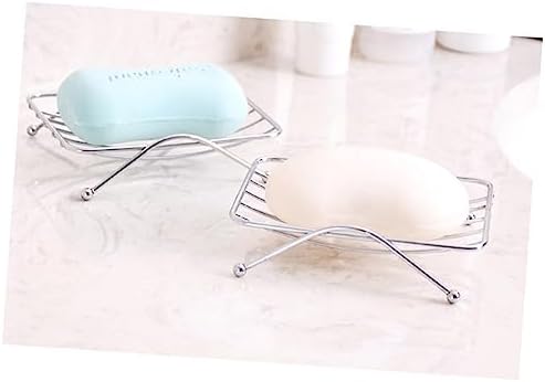 Stainless Steel Hollow-Carved Soap Dish Wall Mount Holder for Bathroom Kitchen