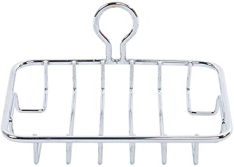 Bodico Metal Soap Dish Holder Chrome Silver 375 x 1 x 5