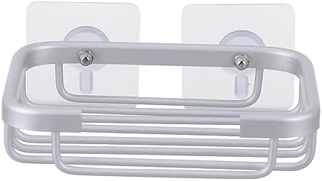 ETHZZLE No-Punch Wall Mount Soap Holder Silver