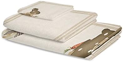 Boanket Easter 3 Piece Towel Set with Bunny Design 1