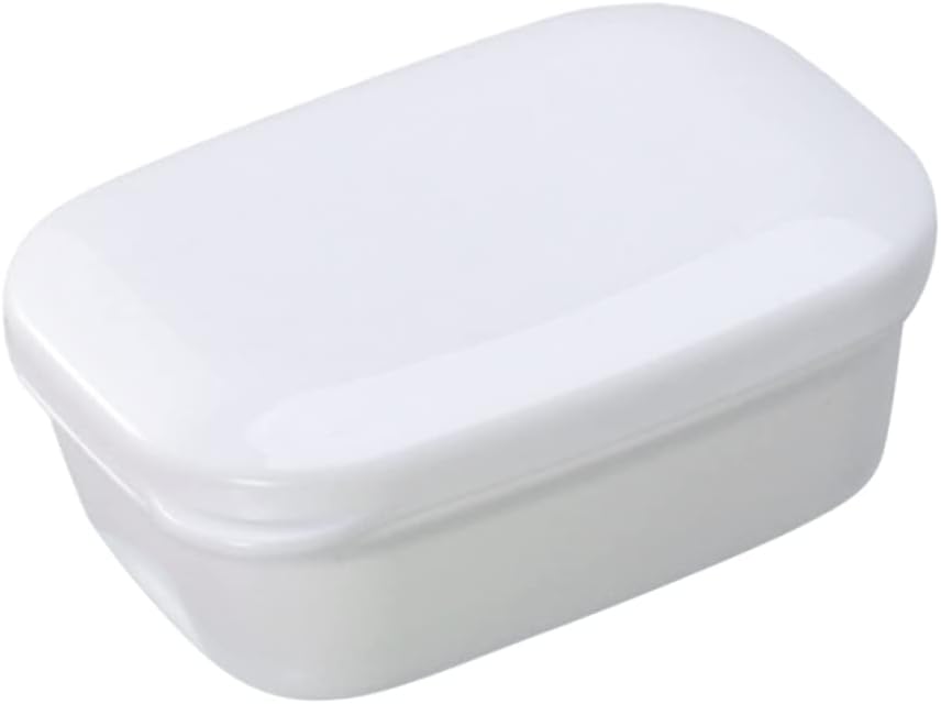 Portable Soap Dish with Drainage Leak Proof White