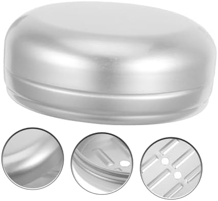 HEALEEP Portable Aluminum Soap Holder with Drainage Hole 1
