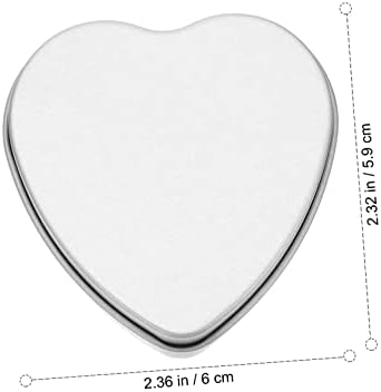 NUOBESTY Heart-Shaped Tinplate Candle Storage Jar