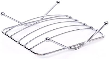 Stainless Steel Hollow-Carved Soap Dish Wall Mount Holder for Bathroom Kitchen