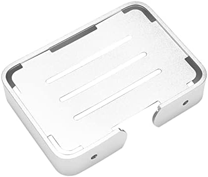 Bloepum Square Soap Dish Holder Silver
