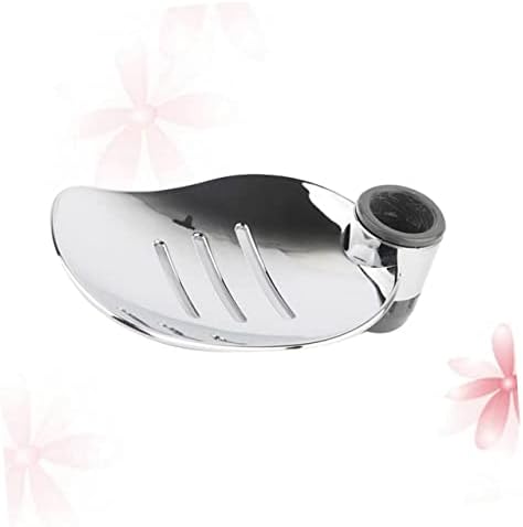 2pcs Silver Soap Holder Hollow Drain Design for Bathroom and Kitchen