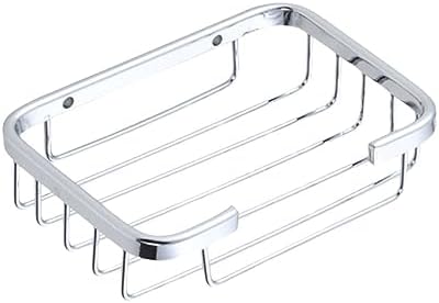 Brushed Aluminum Soap Rack with Sponge Holder and Storage Baskets