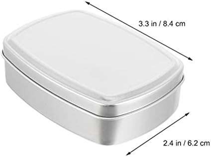3PCS Aluminum Travel Soap Holder with Leak Proof Lid
