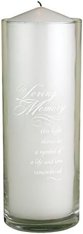 In Loving Memory Candlestick Holder 9x3 Inches
