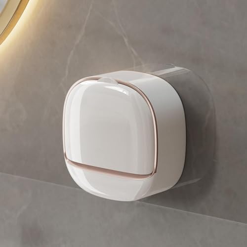 BILIKEYU Wall Mount Soap Dish Holder - Silver No Drilling Multi-Purpose
