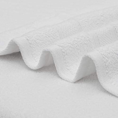 MoNiBloom 6-Piece Cotton Towel Set - White