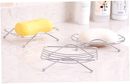 Stainless Steel Hollow-Carved Soap Dish Wall Mount Holder for Bathroom Kitchen