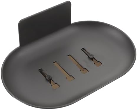 Modern Wall-Mounted Soap Dish Aluminum Self Draining for Home Hotel