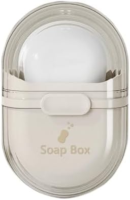 Bar Soap Travel Case with Lid and Draining Layer