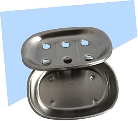 Anneome Stainless Steel Double Layer Soap Dish Holder Drainer