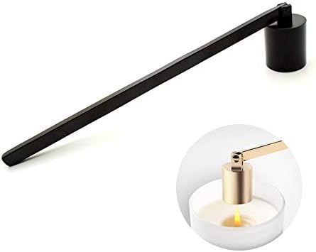 AimtoHome Candle Snuffer 63 Inch Long Black Stainless Steel Wick Extinguisher
