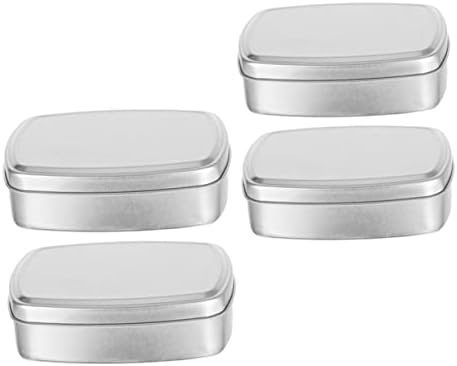 HOMSFOU 4Pcs Durable Aluminum Soap Holders