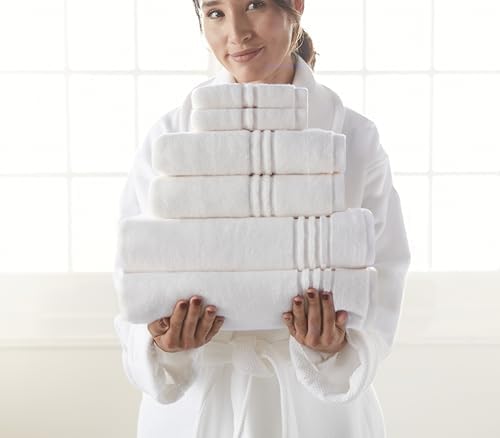 Peacock Alley Chelsea Towels - 100 Cotton Luxury Bath Towel Set