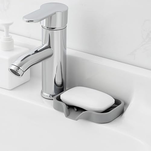 ZMYING Portable Silicone Soap Tray for Bathroom and Travel