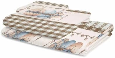 Chees D Zone Retro Easter Egg Leaves Cotton Bath Towel Set
