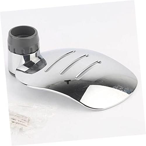 2pcs Silver Soap Holder Drainage for Shower and Bathroom Storage