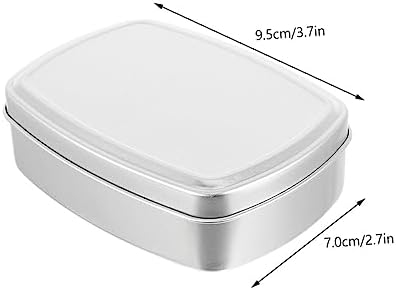 STOBAZA 2Pcs Leak-Proof Soap Holders with Lid