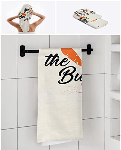 Chees D Zone Spring Easter Bunny Carrot Bath Towel Set