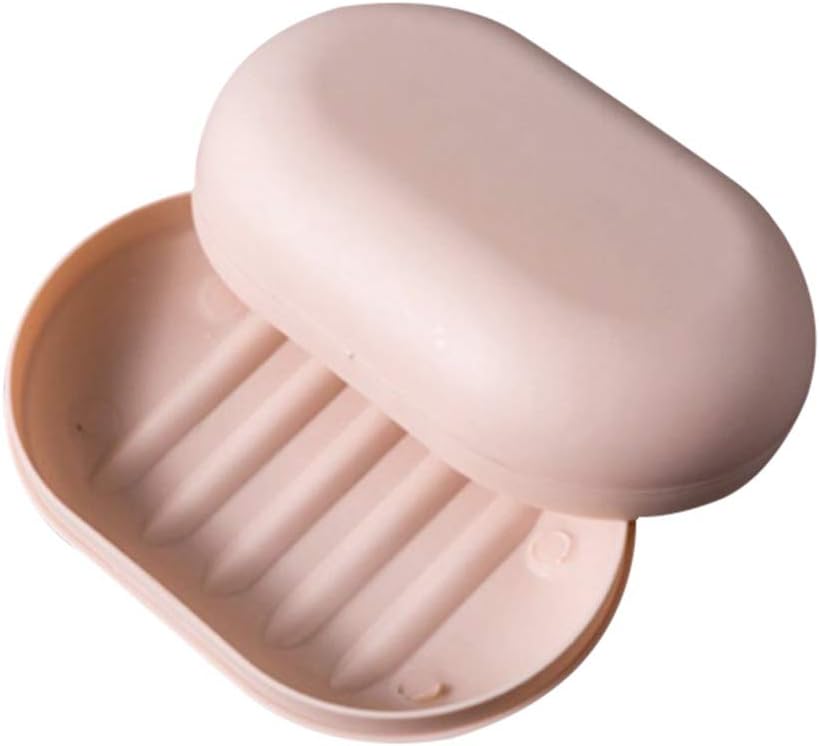 BILIKEYU Pink PP Travel Soap Holder Storage Tray