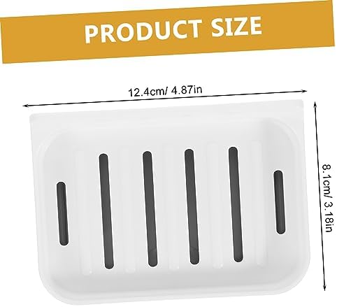 LIFKOME Diatomite Soap Dish Wall-Mounted Sturdy Holder
