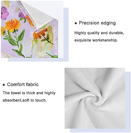 Senya Flower Bath Towels Set of 3 1