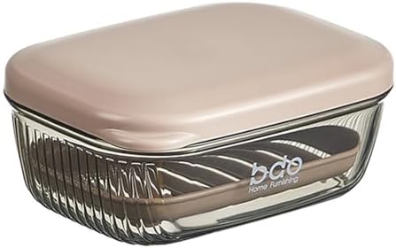 Lovskoo Leakproof Soap Case with Lid and Drainage Tray 1