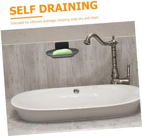 BESTYASH Wall Mount Soap Dish Holder Aluminum Self-Draining
