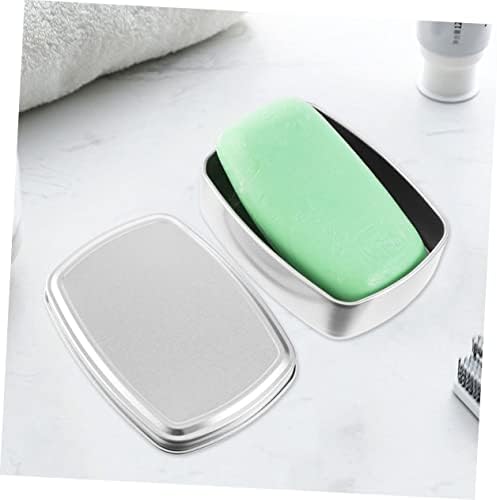 HOMSFOU 4Pcs Durable Aluminum Soap Holders