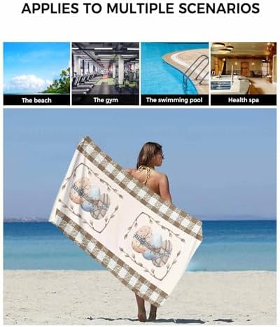 Chees D Zone Retro Easter Egg Leaves Cotton Bath Towel Set