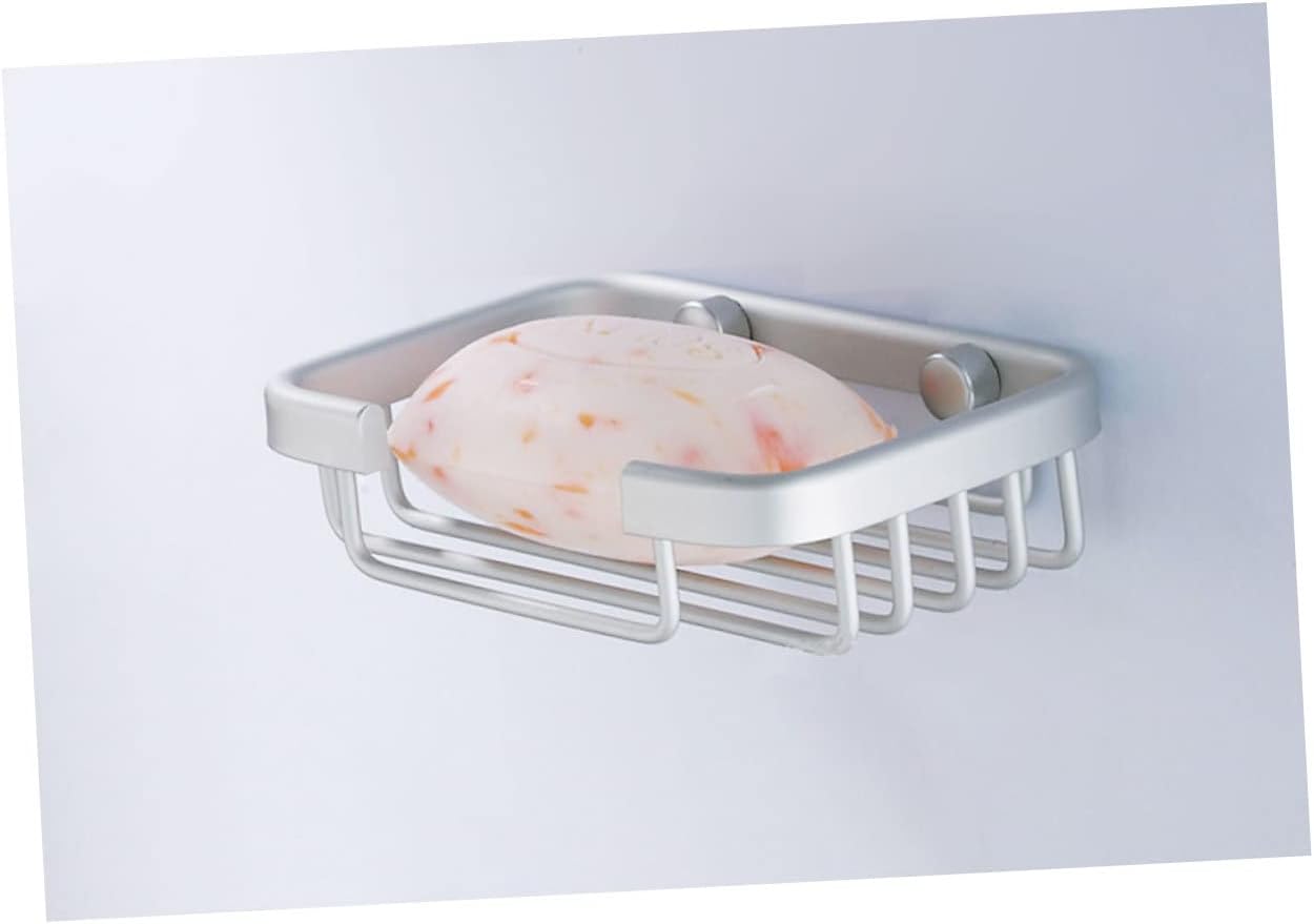 Modern Brushed Aluminum Soap Holder Organizer 1