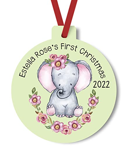 Babys First Christmas 2022 Personalized Ornament
