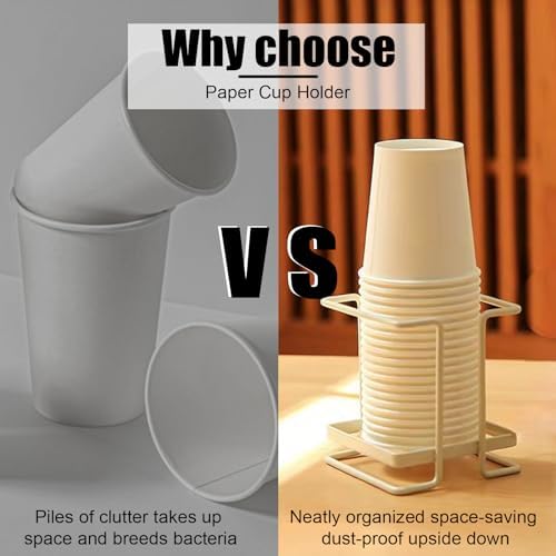 BELEFU Metal Cup Dispenser for Bathroom and Kitchen