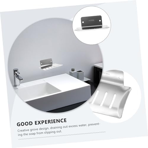 COSMEVIVI Punch Design Soap Dish Holder No Drilling