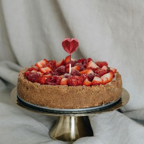 Happy Birthday Candles 8 Pcs Heart Shape for Cake and Wedding