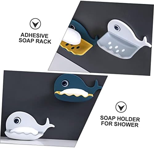HAKIDZEL Wall Mount Soap Dish with Double Drainage