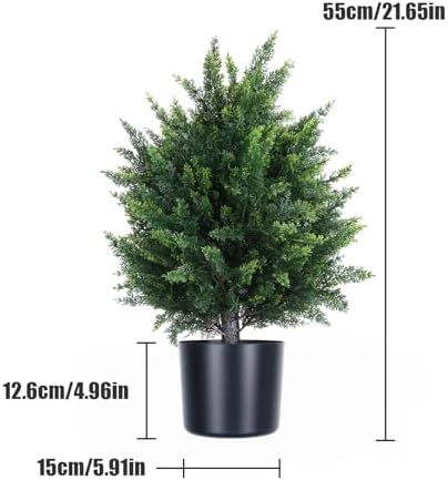 Washranp Artificial Bonsai Topiary Set of 2