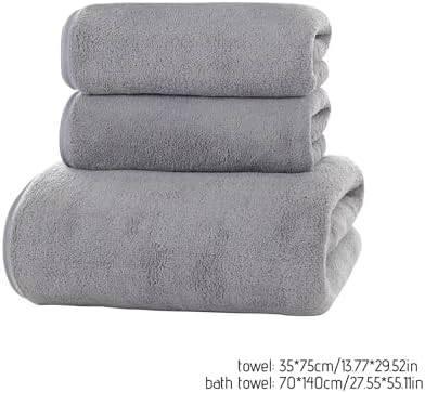 Soft Linen 3-Piece Towel Set Gray