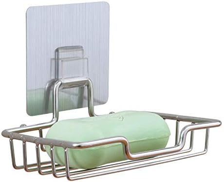 Admeya Adhesive Soap Dish with Powerful Wall Mount